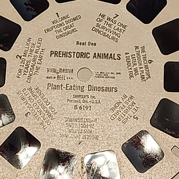 VINTAGE View Master Prehistoric Animals Reel Lot Packet of 3 1960s - Picture 13 of 13